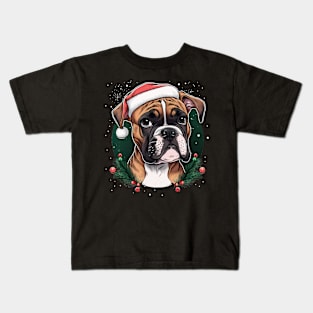 Boxer christmas Kids T-Shirt